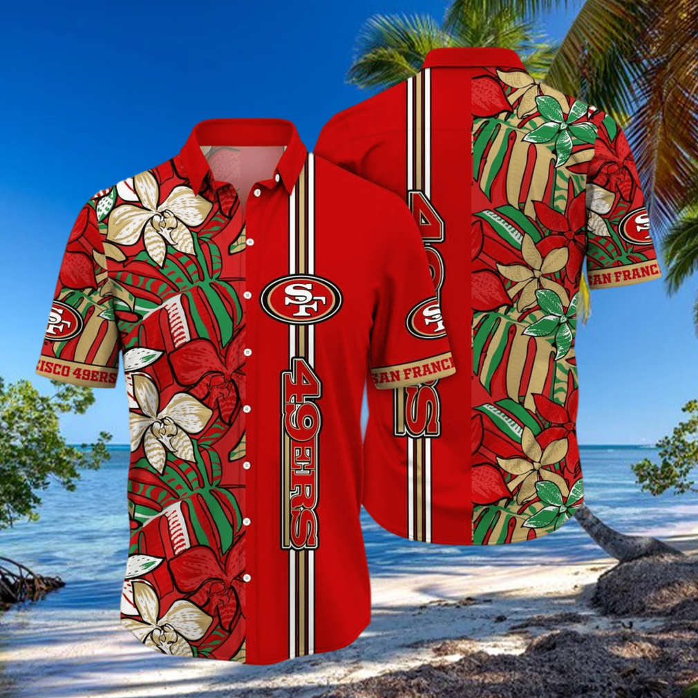 San Francisco 49ers NFL Flower Hawaiian Shirt Unique Gift For Fans San Francisco 49ers NFL Flower Hawaiian Shirt Unique Gift For Fans