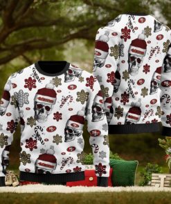San Francisco 49ers NFL Football Team Santa Skulls Ugly Christmas Sweater