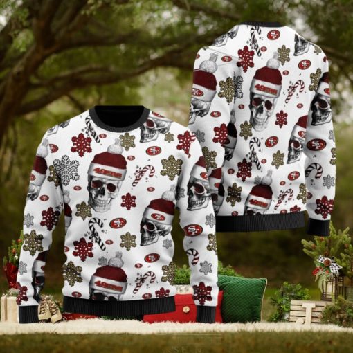 San Francisco 49ers NFL Football Team Santa Skulls Ugly Christmas Sweater