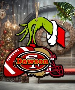 San Francisco 49ers NFL Grinch Personalized Ornament SP121023124ID03