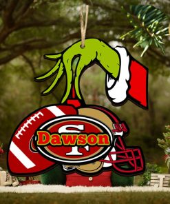 San Francisco 49ers NFL Grinch Personalized Ornament SP121023124ID03