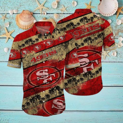 San Francisco 49ers NFL Hawaiian Shirt 3D All Printed Graphic Tropical Pattern Short Sleeve Summer For Fans