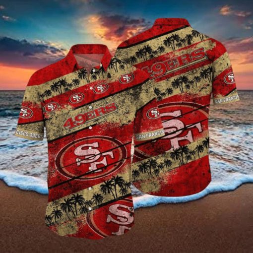 San Francisco 49ers NFL Hawaiian Shirt 3D All Printed Graphic Tropical Pattern Short Sleeve Summer For Fans