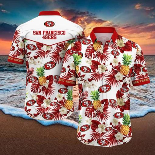 San Francisco 49ers NFL Hawaiian Shirt 3D Printed Tropical Pattern Graphic Hawaii Shirt For Fan Ever