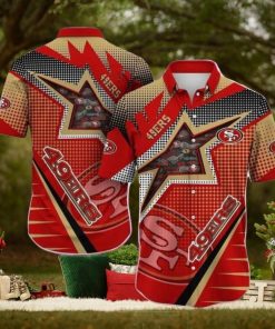 San Francisco 49ers NFL Hawaiian Shirt Beach Gift For Friend, NFL Hawaiian Shirt