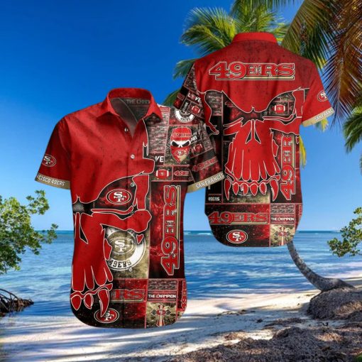 San Francisco 49ers NFL Hawaiian Shirt Skull Printed 3D New Trend Summer For Fans Hot Trend 2023