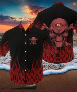 San Francisco 49ers NFL Skull Halloween Gift Fans Hawaiian Shirt For Men And Women