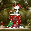 Green Bay Packers NFL Snoopy Ornament Personalized Christmas  2023 Holidays