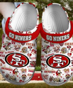 San Francisco 49ers NFL Sport Crocs Crocband Clogs Shoes Comfortable For Men Women and Kids – Footwearelite Exclusive