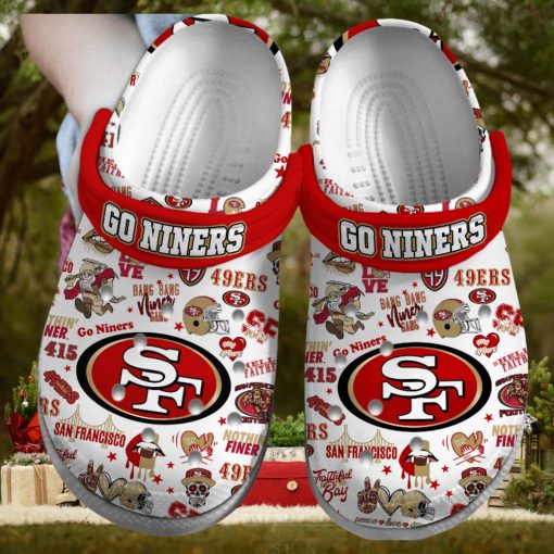 San Francisco 49ers NFL Sport Crocs Crocband Clogs Shoes Comfortable For Men Women and Kids – Footwearelite Exclusive