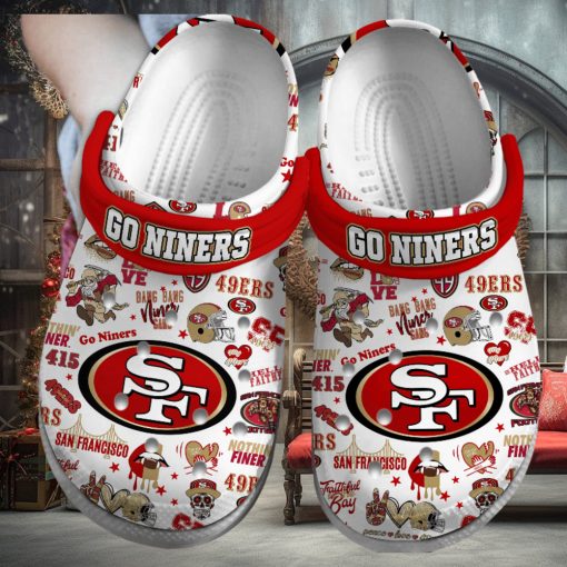 San Francisco 49ers NFL Sport Crocs Crocband Clogs Shoes Comfortable For Men Women and Kids – Footwearelite Exclusive