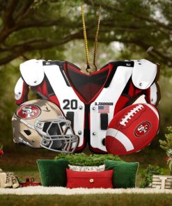 San Francisco 49ers NFL Sport Ornament Custom Your Name And Number