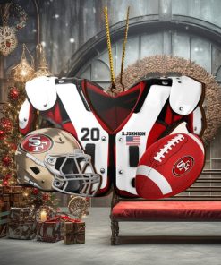 San Francisco 49ers NFL Sport Ornament Custom Your Name And Number