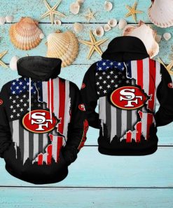 San Francisco 49ers NFL US Flag Team 3D Printed Hoodie Ver 1