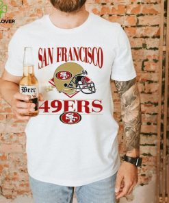 San Francisco 49ers NFL helmet logo retro shirt