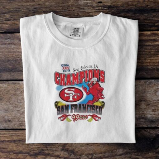 San Francisco 49ers New Orleans Super Bowl Xxiv Champion T Shirt