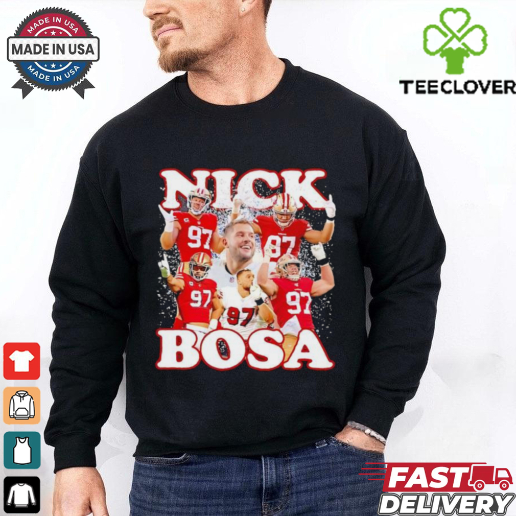 San Francisco 49ers Nick Bosa “Niners Collage” shirt San Francisco 49ers Nick Bosa “Niners Collage” shirt