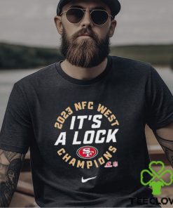 San Francisco 49ers Nike 2023 NFC West Division Champions Locker Room Trophy Collection It’s A Lock T Shirt