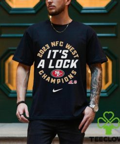 San Francisco 49ers Nike 2023 NFC West Division Champions Locker Room Trophy Collection It’s A Lock T Shirt