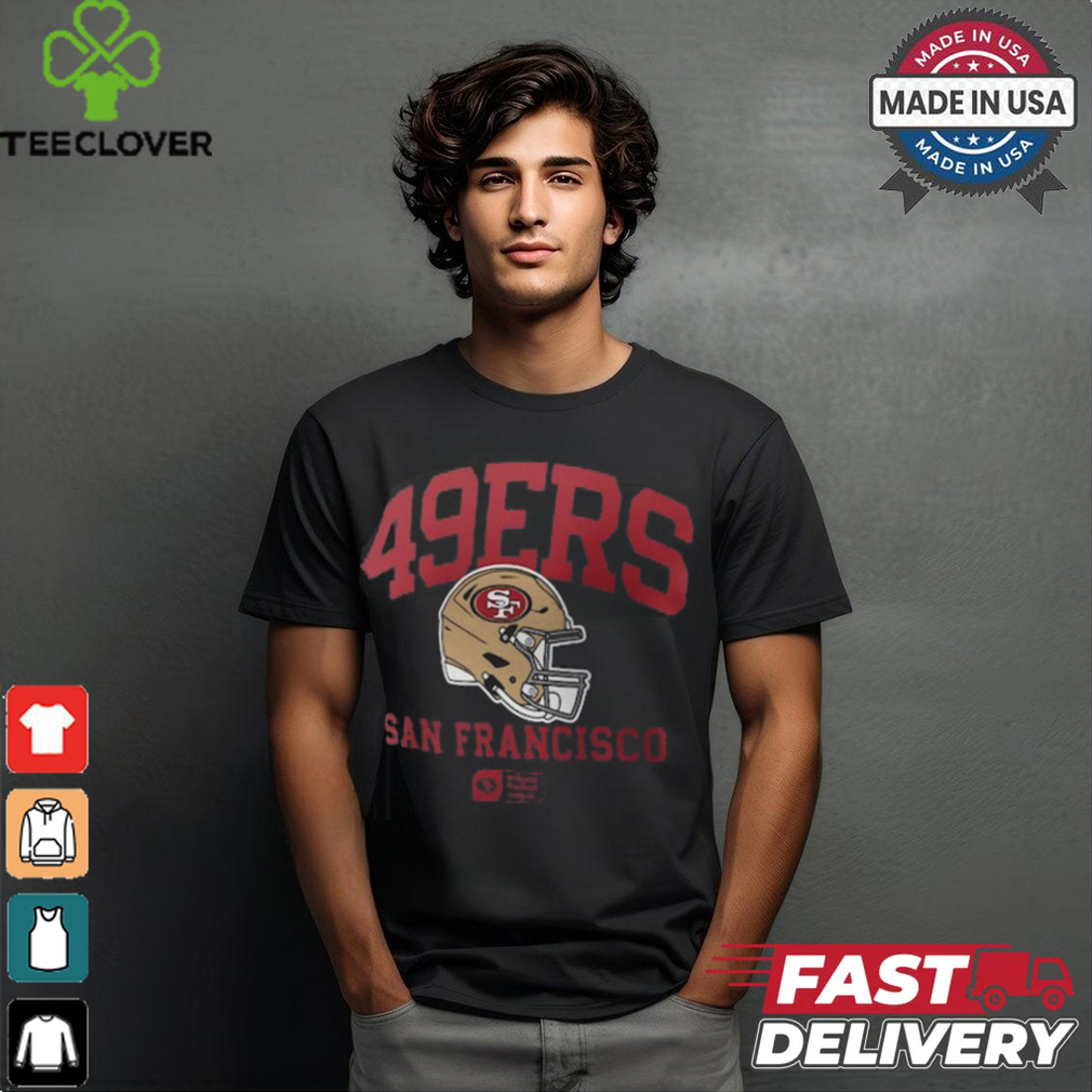 San Francisco 49ers Nike Anthracite Helmet Essential T Shirt San Francisco 49ers Nike Anthracite Helmet Essential T Shirt