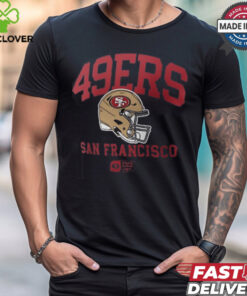 San Francisco 49ers Nike Anthracite Helmet Essential T Shirt