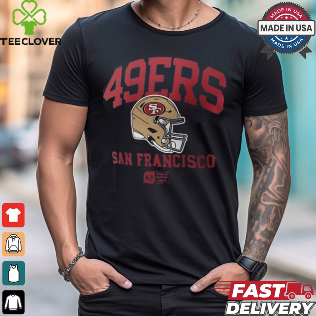 San Francisco 49ers Nike Anthracite Helmet Essential T Shirt San Francisco 49ers Nike Anthracite Helmet Essential T Shirt