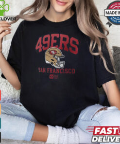 San Francisco 49ers Nike Anthracite Helmet Essential T Shirt