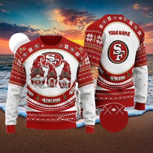 San Francisco 49ers Personalized Name Christmas 3D Ugly Christmas Sweater