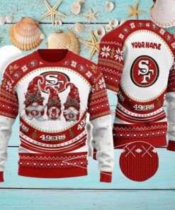 San Francisco 49ers Personalized Name Christmas 3D Ugly Christmas Sweater