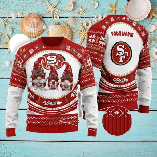 San Francisco 49ers Personalized Name Christmas 3D Ugly Christmas Sweater