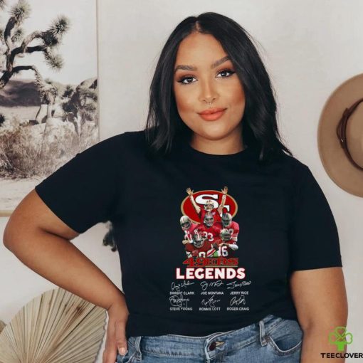 San Francisco 49ers Players Legends Signatures T Shirt