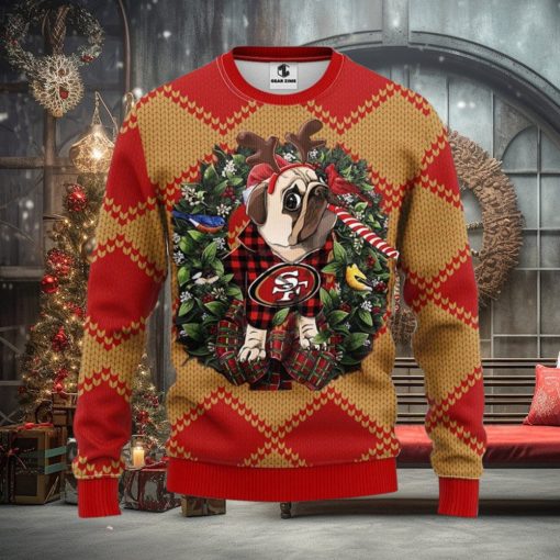 San Francisco 49ers Pub Dog Xmas Ugly Christmas Sweater Best Christmas Gift Ideas