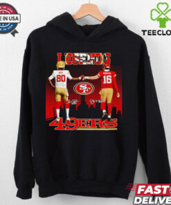 San Francisco 49ers Rice and Montana Legends skyline shirt 2 San Francisco 49ers Rice and Montana Legends skyline shirt