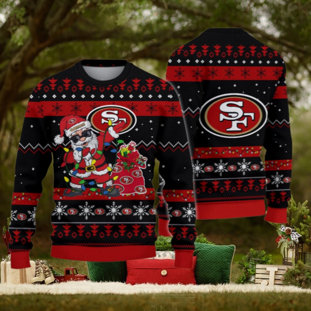 San Francisco 49ers Santa Claus Ugly Christmas Sweater San Francisco 49ers Santa Claus Ugly Christmas Sweater