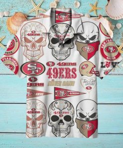 San Francisco 49ers Skull Limited Edition Hawaiian Shirt 3D All Over Print, Men, Women