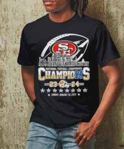 San Francisco 49ers Skyline Players Name National Football Conference Champions 2023 2024 Shirt