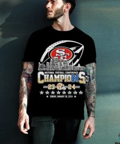 San Francisco 49ers Skyline Players Name National Football Conference Champions 2023 2024 Shirt