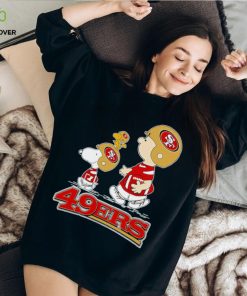 San Francisco 49ers Snoopy Charlie Brown and Woodstock shirt