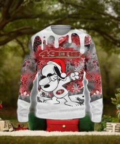 San Francisco 49ers Snoopy Dabbing The Peanuts Sports Football American Ugly Christmas Sweater