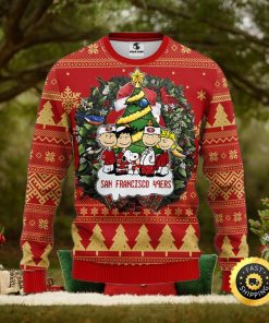 San Francisco 49ers Snoopy Dog Christmas Ugly Sweater