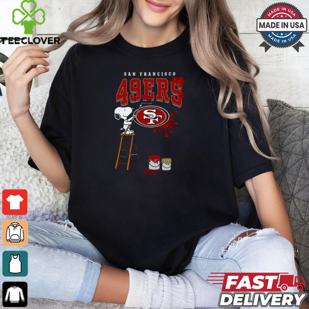 San Francisco 49ers Snoopy Painting Shirt San Francisco 49ers Snoopy Painting Shirt