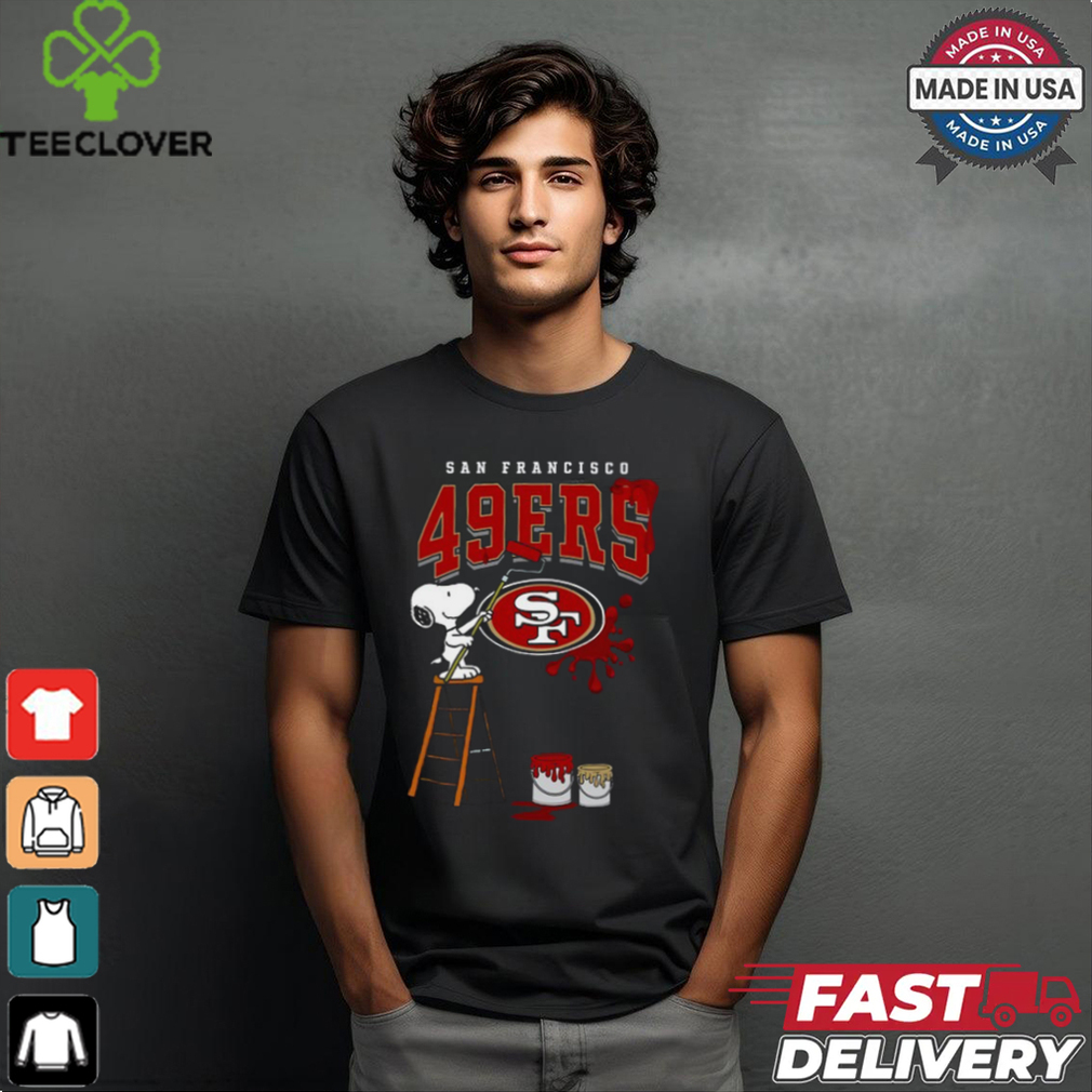 San Francisco 49ers Snoopy Painting Shirt San Francisco 49ers Snoopy Painting Shirt