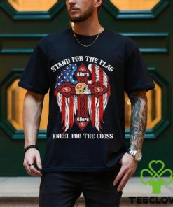 San Francisco 49ers Stand For The Flag Kneel For The Cross 2024 T shirt