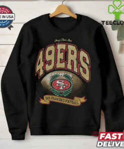 San Francisco 49ers Stoney Clover Lane x '47 Black Glitter Rocker Retro Tubular T Shirt 2 San Francisco 49ers Stoney Clover Lane x '47 Black Glitter Rocker Retro Tubular T Shirt