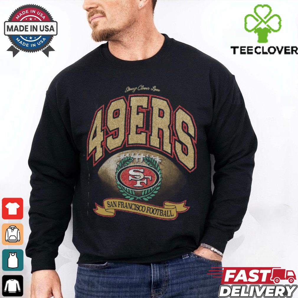 San Francisco 49ers Stoney Clover Lane x ’47 Black Glitter Rocker Retro Tubular T Shirt San Francisco 49ers Stoney Clover Lane x ’47 Black Glitter Rocker Retro Tubular T Shirt