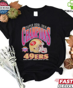 San Francisco 49ers Super Bowl Xxix Champs helmet shirt
