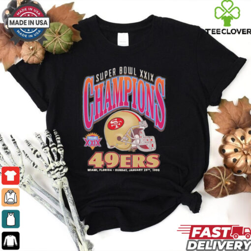 San Francisco 49ers Super Bowl Xxix Champs helmet shirt