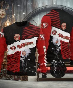 San Francisco 49ers Sweater All Over Print 3D Skull printed Ugly Christmas Sweater