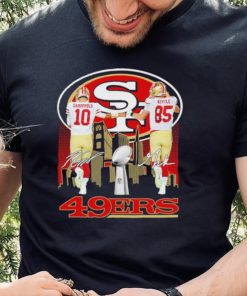 San Francisco 49ers T Shirt Jimmy Garoppolo And George Kittle Signatures