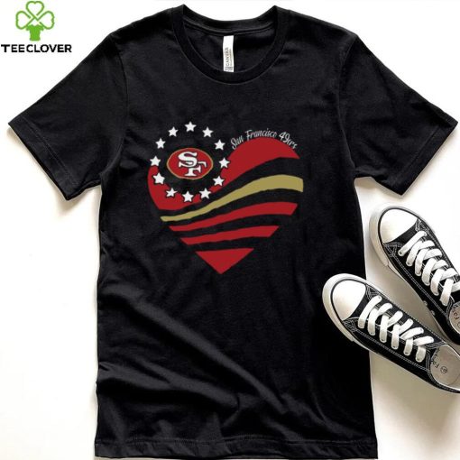 San Francisco 49ers T Shirt San Francisco 49ers Heart Love